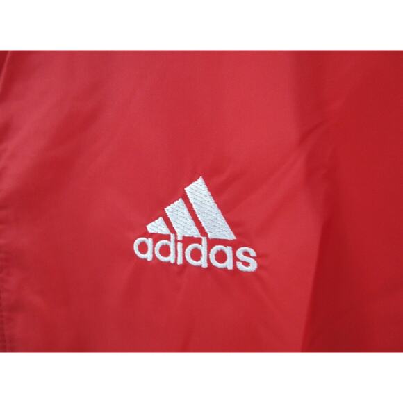 NWT Vtg Y2K 90s ADIDAS TEAM Jefferson Soccer Men XL Nylon Lined Full Zip Jacket - Picture 2 of 12